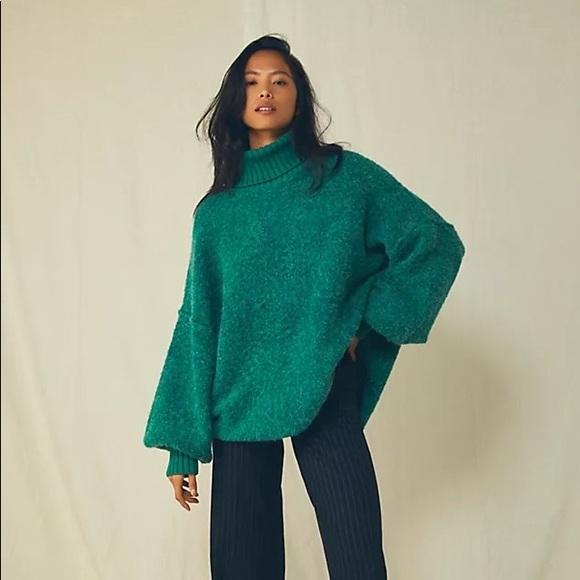 Free People Sweaters - Free People Milo Pullover Green S
